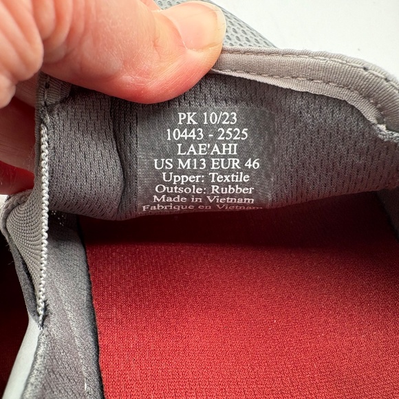 Olukai Lae'Ahi Mens Size 13 Shoes Poi Gray Mesh Slip On Beach Sneakers - Picture 15 of 15